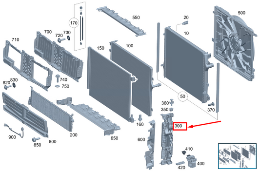 new mercedes-benz s w223 right radiator support frame a0995049700 original