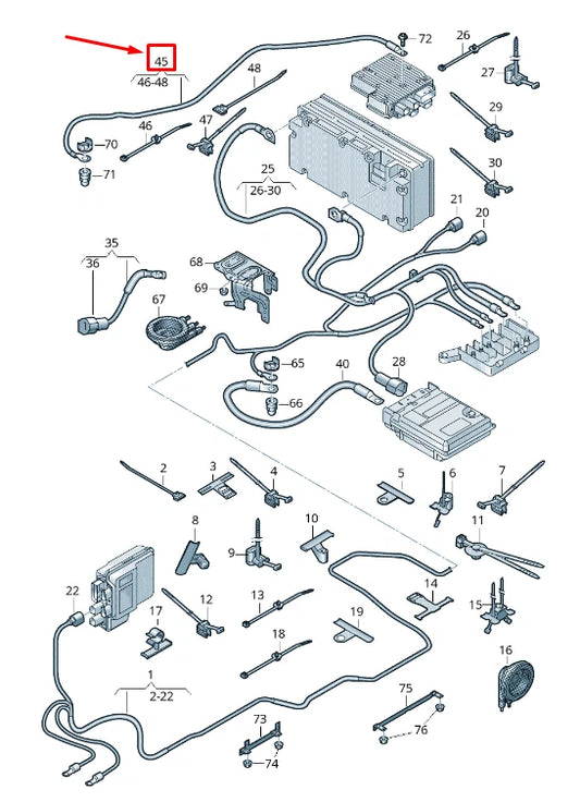 NEW VW TOUAREG CR ACTIVE ROLL STABILISATION EARTH LINE 4M0971534T