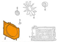 NEW BMW 3 E46 ENGINE COOLING FAN SHROUD 17111436259 2.2 PETROL ORIGINAL