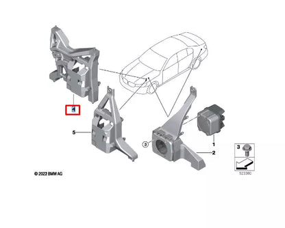 NEW BMW X3 G01 FRONT VEHICLE SOUND GENERATOR HOLDER 65152622701