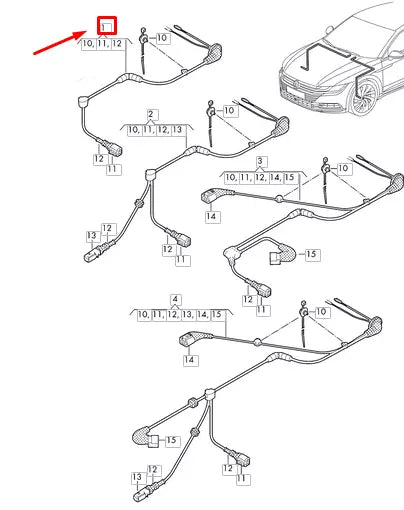NEW VOLKSWAGEN ARTEON 3H7 FRONT LEFT SPEED SENSOR 3Q0927903
