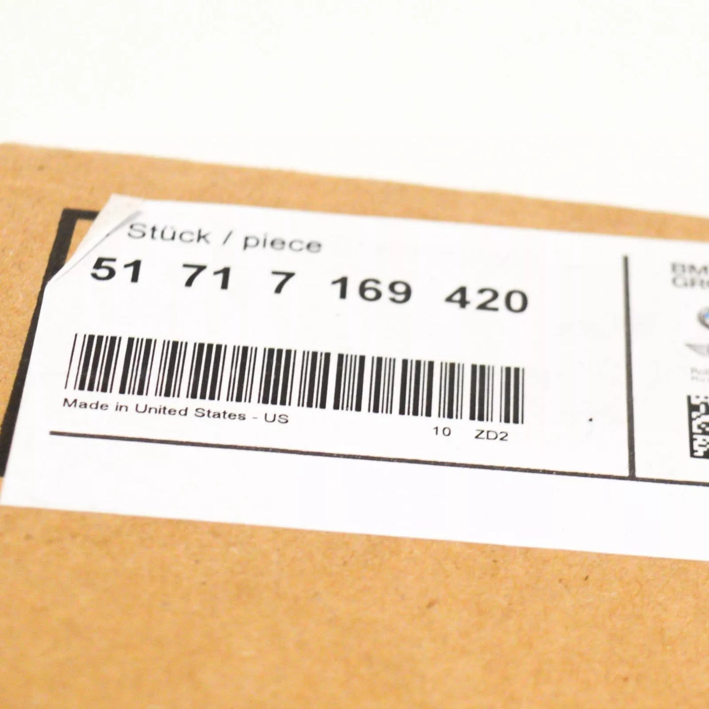 NEW BMW X6 E71 ENGINE UPPER RIGHT COMPARTMENT PARTITION 51717169420 ORIGINAL