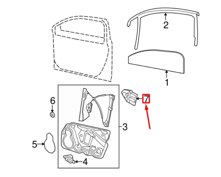NEW VW PASSAT B7 FRONT LEFT DOOR WINDOW REGULATOR MOTOR 3AA998701Z0R ORIGINAL