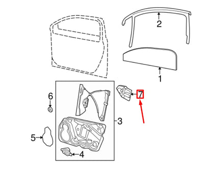 NEW VW PASSAT B7 FRONT LEFT DOOR WINDOW REGULATOR MOTOR 3AA998701Z0R ORIGINAL