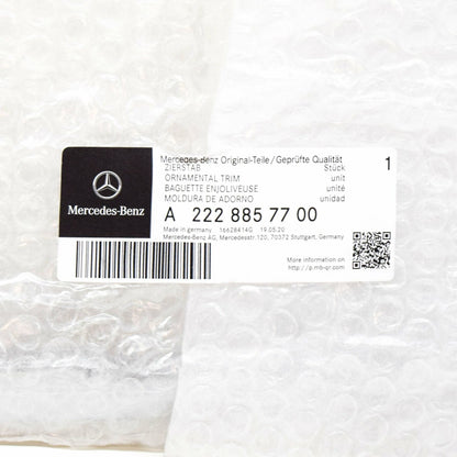 NEW MERCEDES-BENZ S W222 FRONT BUMPER LEFT ORNAMENTAL TRIM A2228857700 ORIGINAL