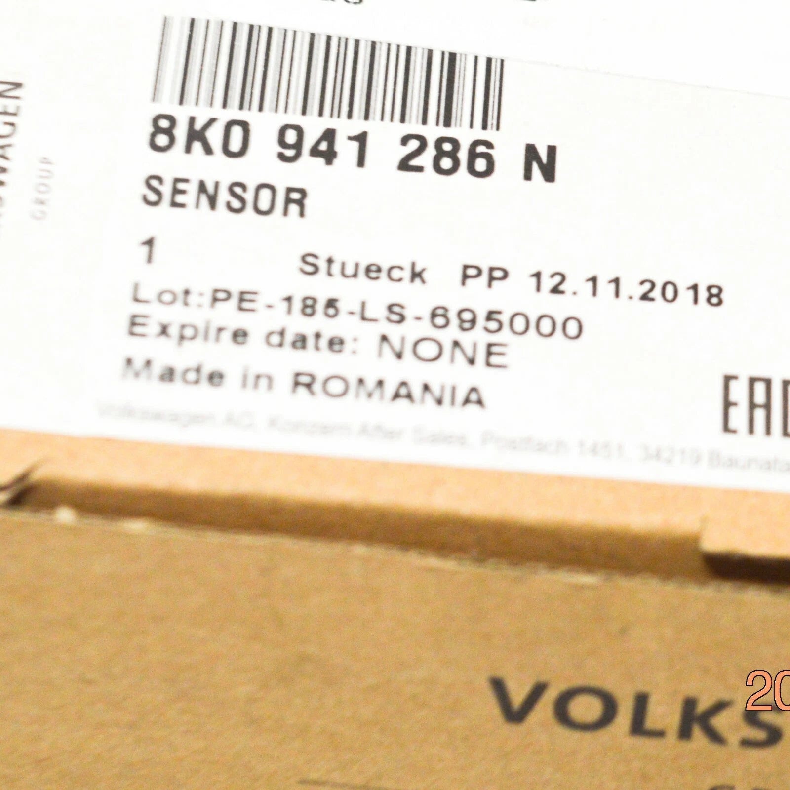 NEW AUDI A5 S5 8T CABRIOLET LEVEL SENSOR RIGHT FRONT 8K0941286N