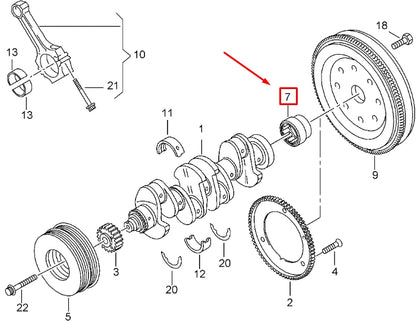 NEW AUDI A1 MK1 CRANKSHAFT PILOT BEARING 06B105313D ORIGINAL