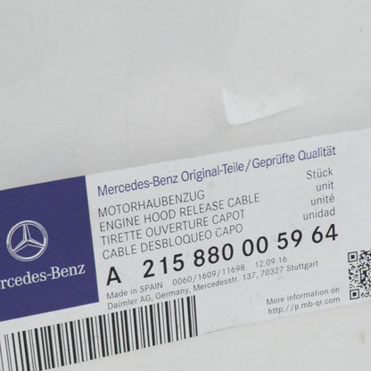 NEW MERCEDES-BENZ CL C215 ENGINE HOOD CABLE A2158800059 ORIGINAL