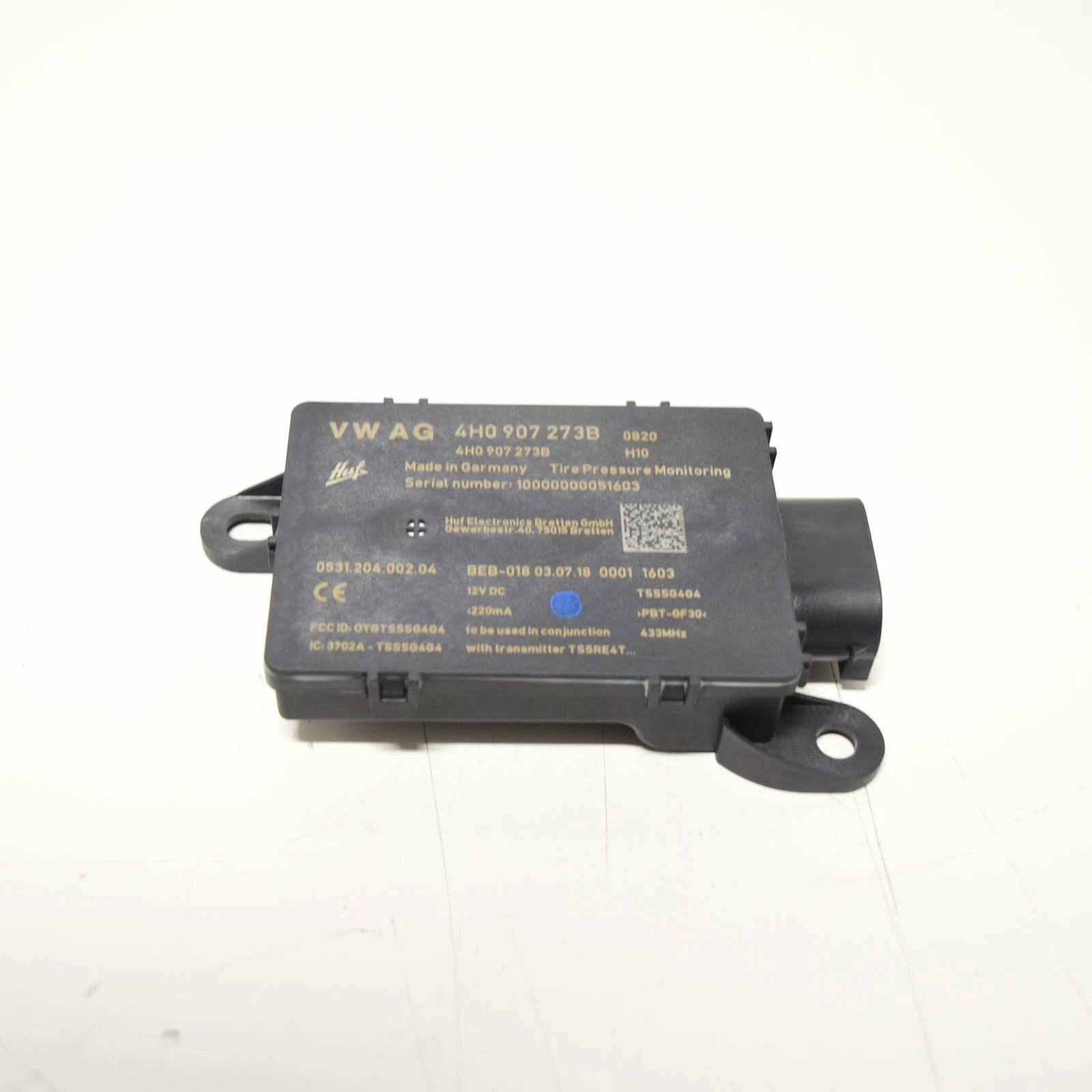 NEW AUDI A8 S8 4H TYRE PRESSURE CONTROL MODULE 4H0907273B ORIGINAL