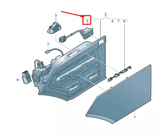 NEW AUDI E-TRON GEN CHARGING FLAP PUSH BUTTON 4KE810806 ORIGINAL