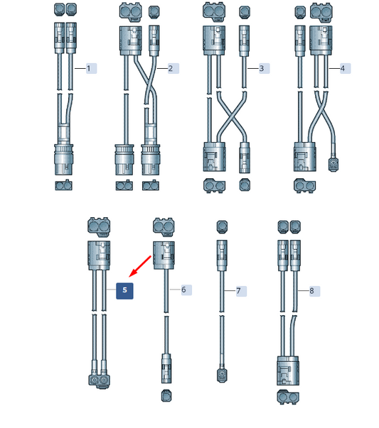 new skoda superb mk3 aerial cable 3v9035550a original