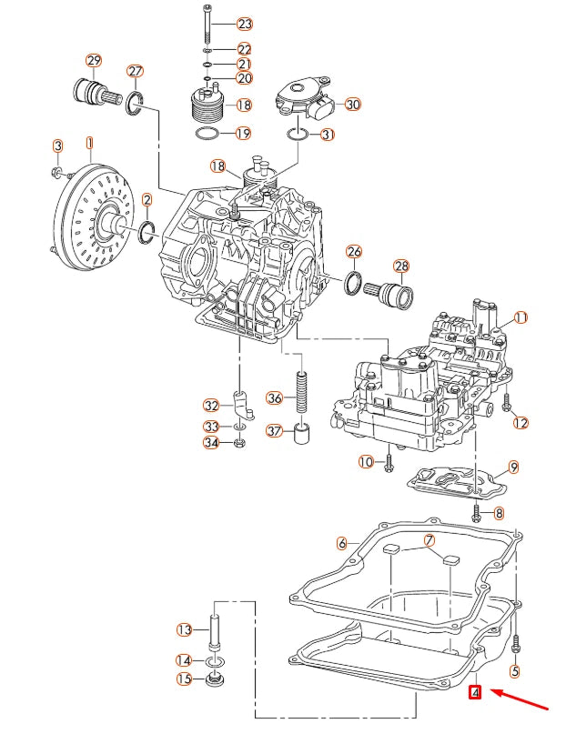 NEW AUDI Q3 8U TRANSMISSION OIL SUMP 09M321361A ORIGINAL