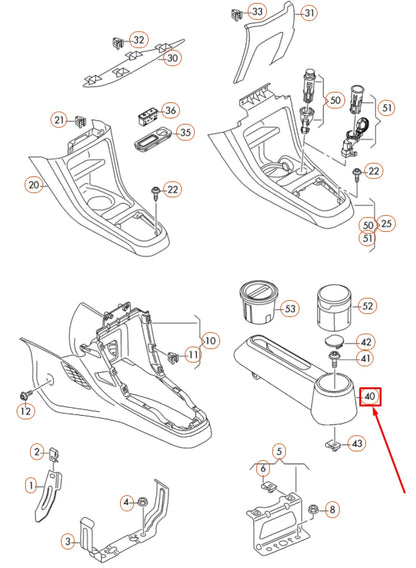 NEW VOLKSWAGEN UP HANDBRAKE LEVER TRIM 1S0863339A82V ORIGINAL