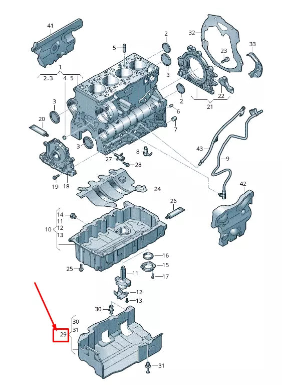 NEW AUDI TT FV OIL SUMP COVER 04L103660G ORIGINAL