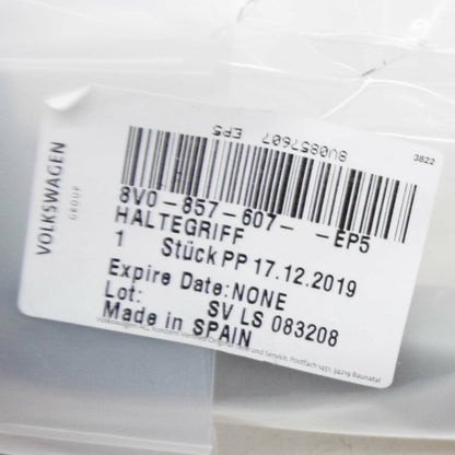 NEW AUDI A3 8V FRONT FOLDING ROOF HANDLE 8V0857607EP5 ORIGINAL