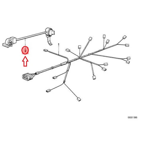 NEW BMW 5 E28 IGNITION CONTROL UNIT HARNESS 12511711200 ORIGINAL