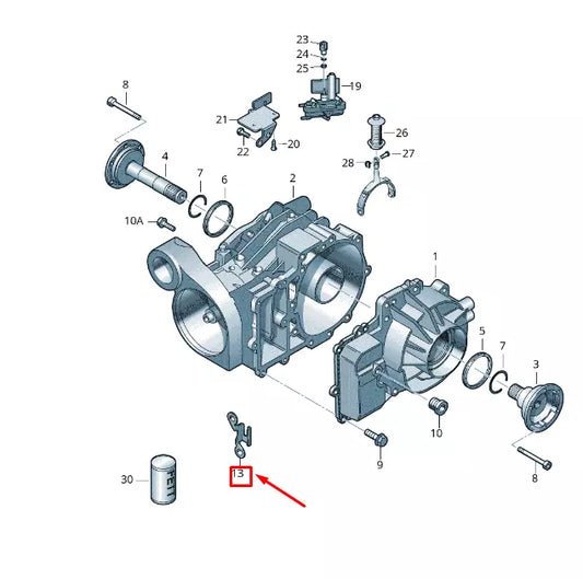 NEW VW TRANSPORTER VI T6 REAR AXLE HOUSING BRACKET 09N525733