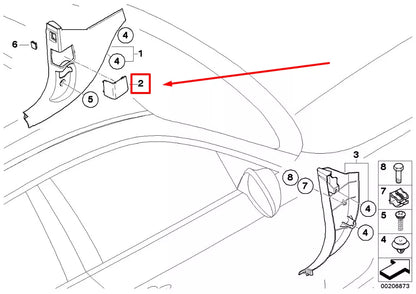 NEW BMW 1 COUPE E82 OBD PLUG COVER 7144968 51437144968 ORIGINAL
