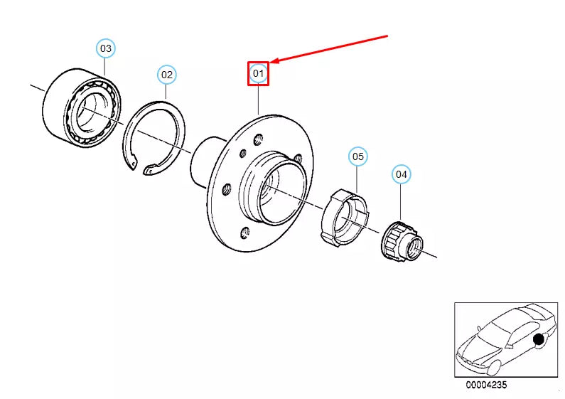 NEW BMW 3 E30 REAR AXLE DRIVE FLANGE 33411131118 1131118 ORIGINAL