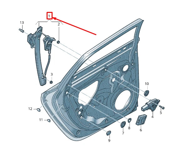 NEW AUDI A6 AVANT C7 REAR RIGHT DOOR WINDOW REGULATOR 4G0839461 ORIGINAL