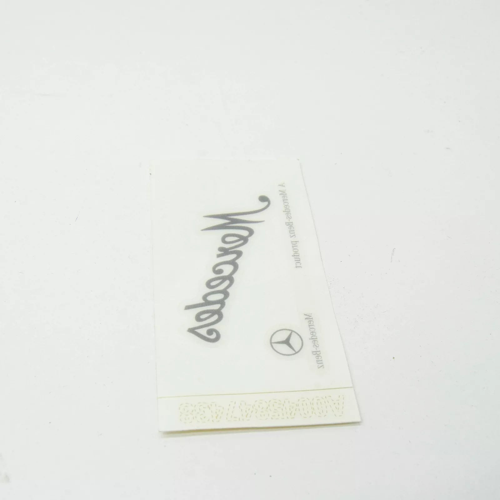 NEW MERCEDES-BENZ E W211 B-PILLAR NEAR MODEL PLATE STICKER A0045847438 ORIGINAL