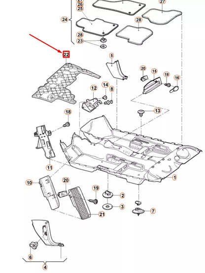 NEW VOLKSWAGEN JETTA A5 UNDER DASHBOARD LEFT COVER LHD 1K18630839B9 ORIGINAL