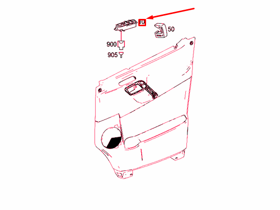 NEW MB SPRINTER 906 FRONT LEFT DOOR REGULATOR SWITCH PANEL LHD A9065451413