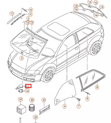 NEW AUDI A3 8P RAIN SENSOR 8K0955559D
