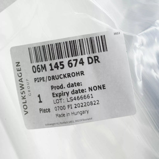 NEW AUDI Q7 4M INTERCOOLER PRESSURE PIPE 06M145674DR ORIGINAL