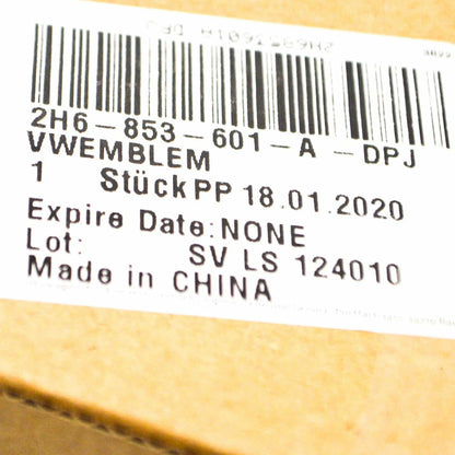 NEW VW AMAROK 2017- CENTRAL GRILL BADGE BLACK CHROME 2H6853601ADPJ