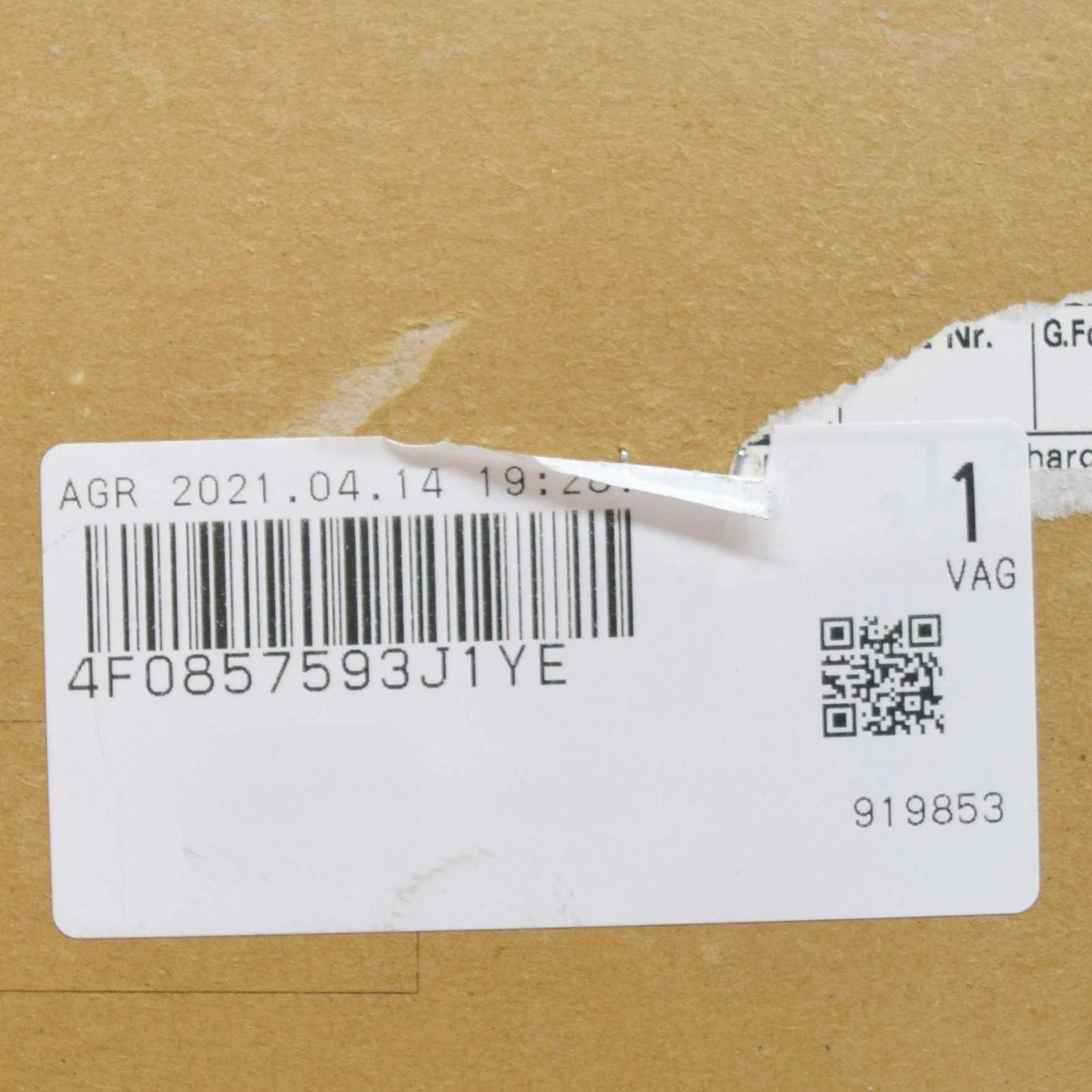 NEW AUDI A6 C6 INTERIOR MIRROR CABLE GUIDE LOWER COVER 4F0857593J1YE ORIGINAL