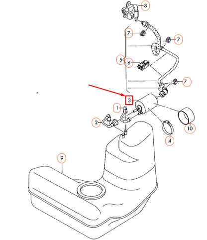 NEW AUDI R8 42 FUEL FILTER WITH PRESSURE REGULATOR 420201511 ORIGINAL