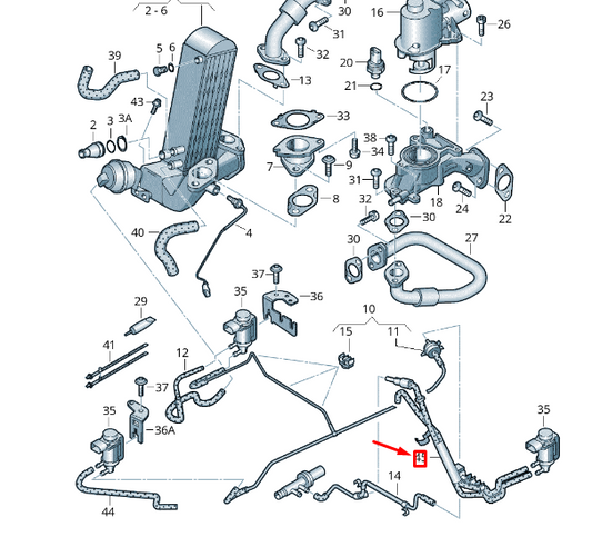 NEW VW TOUAREG 7P MK2 VACUUM HOSE 7P6133798B ORIGINAL