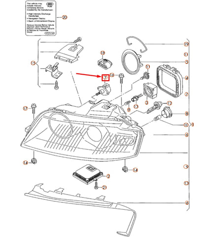 NEW AUDI A3 8P HEADLIGHT RANGE CONTROL MOTOR 8P0941293