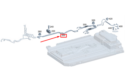 new mercedes-benz eqc battery coolant line a7895012700 original