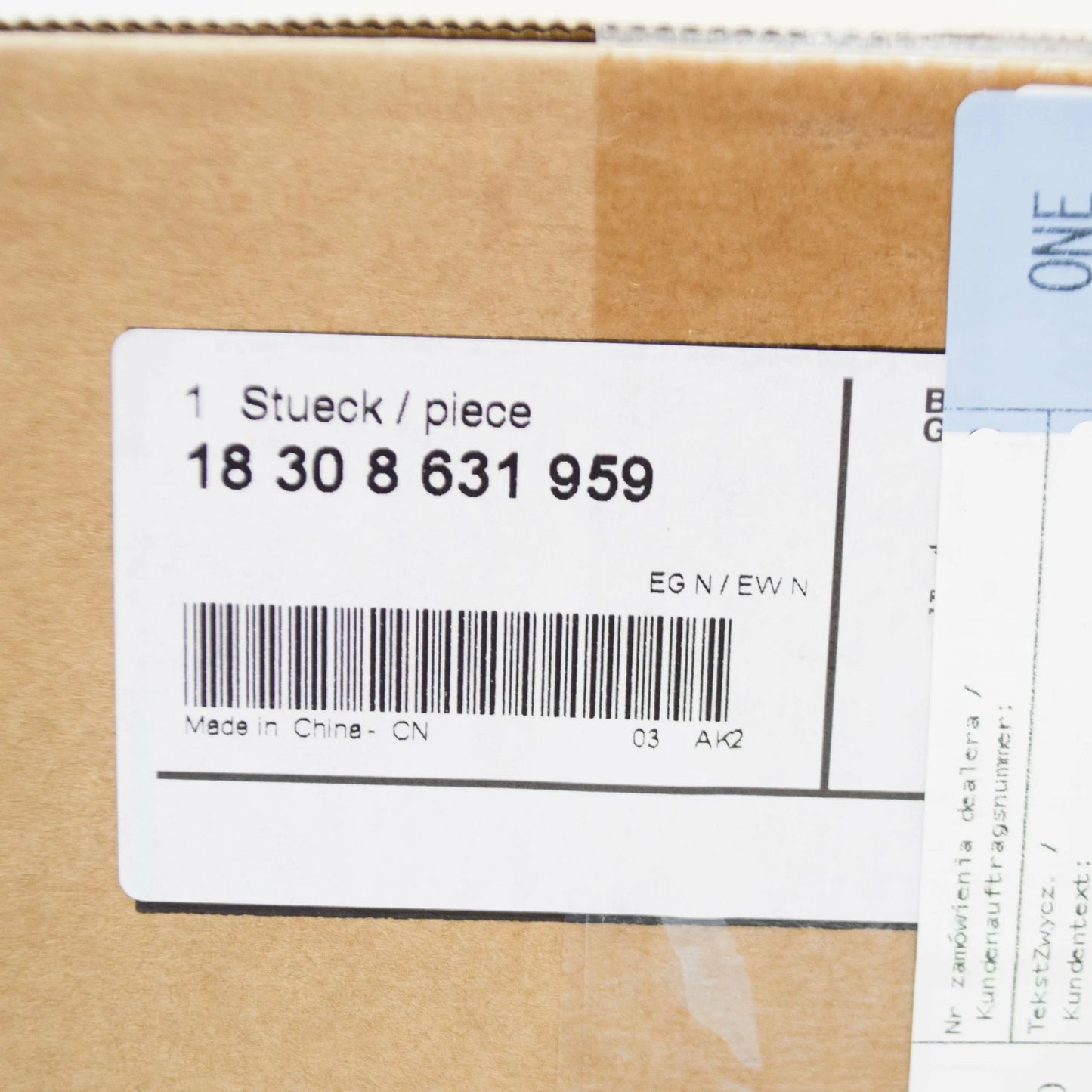 NEW BMW 5 G30 EXHAUST REAR RIGHT TAILPIPE TIP 8631959 18308631959 ORIGINAL