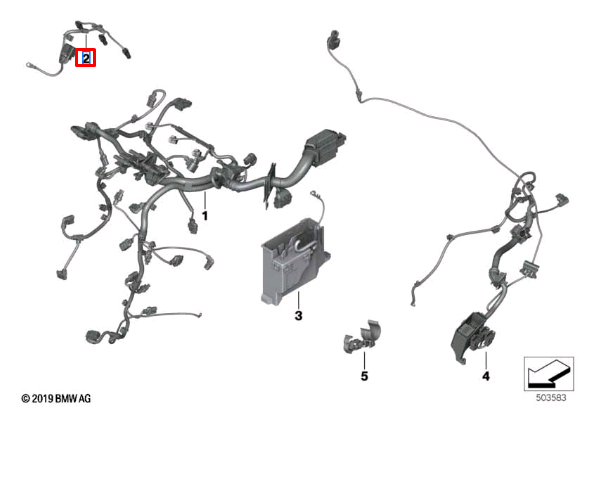new bmw x1 f48 glow module wiring harness loom 12518592699 original
