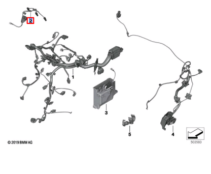 new bmw x1 f48 glow module wiring harness loom 12518592699 original