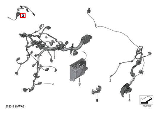 new bmw x1 f48 glow module wiring harness loom 12518592699 original