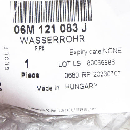 NEW AUDI A4 B9 ENGINE COOLANT PIPE 06M121083J ORIGINAL