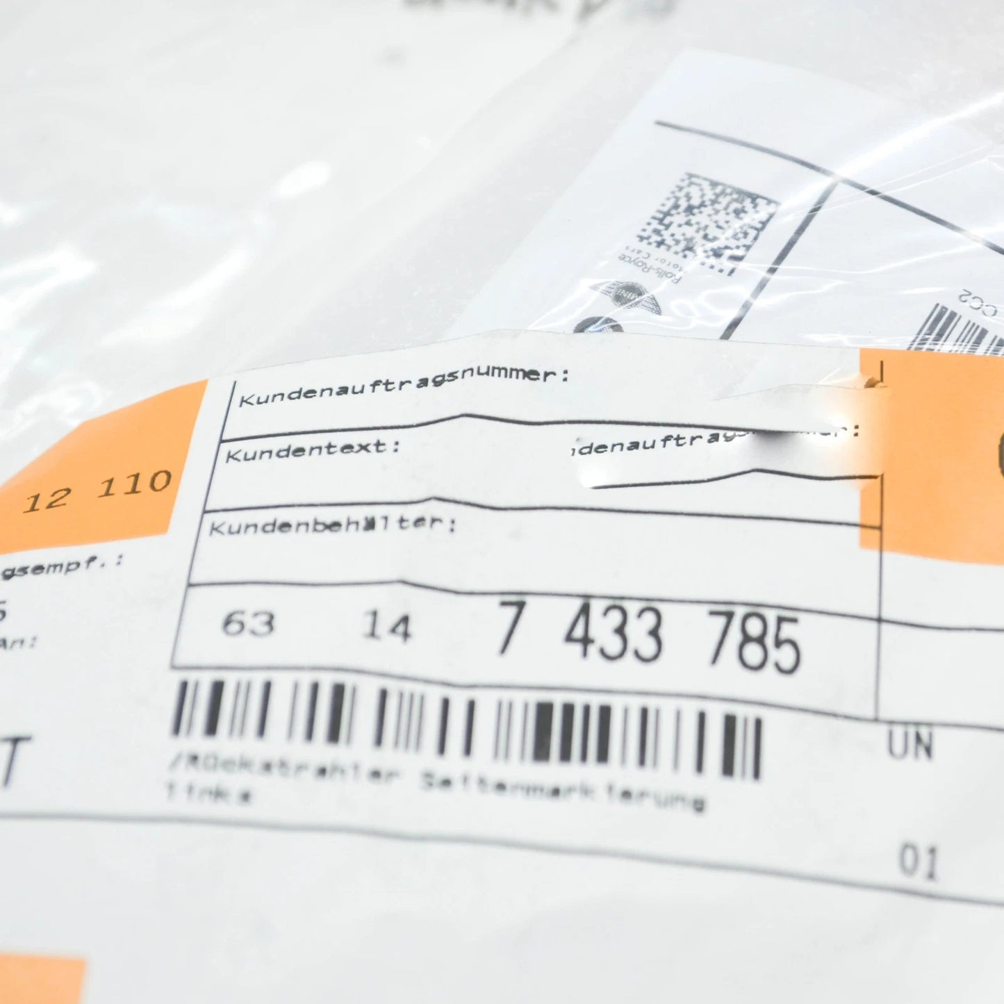 NEW BMW 3 G20 M FRONT LEFT SIDE MARKER REFLECTOR 63147433785 7433785 ORIGINAL