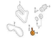 NEW BMW X5 E70 BELT TENSIONER PULLEY 11287546163 4.8 PETROL ORIGINAL