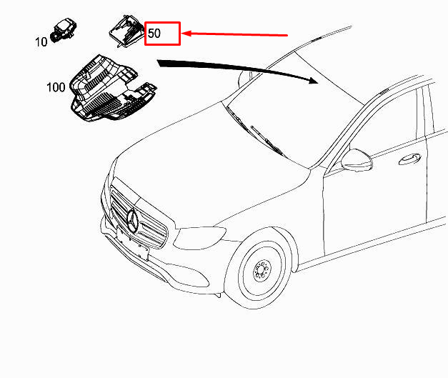 new mercedes-benz cls c257 multi-purpose camera control unit a2139006620