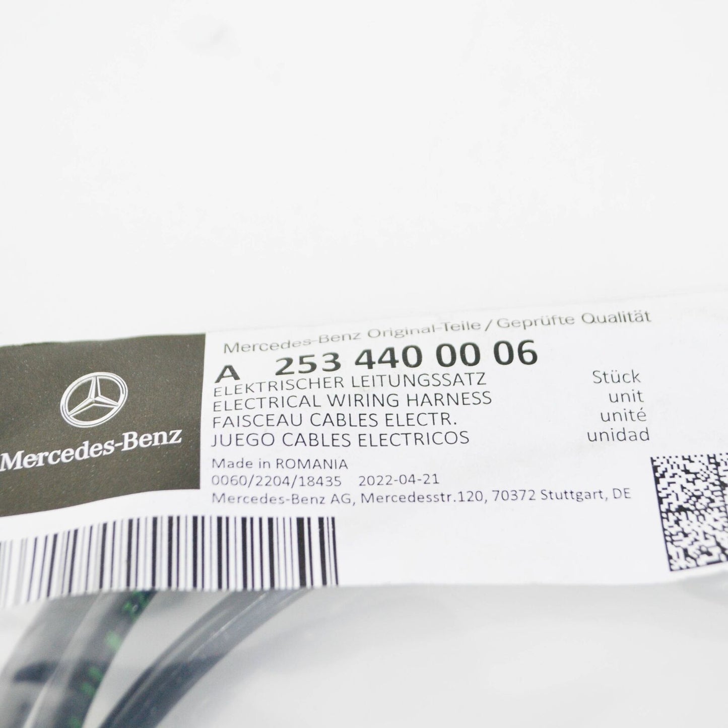 NEW MERCEDES-BENZ GLC X253 FRONT RH BRAKE INDICATOR HARNESS A2534400006 ORIGINAL