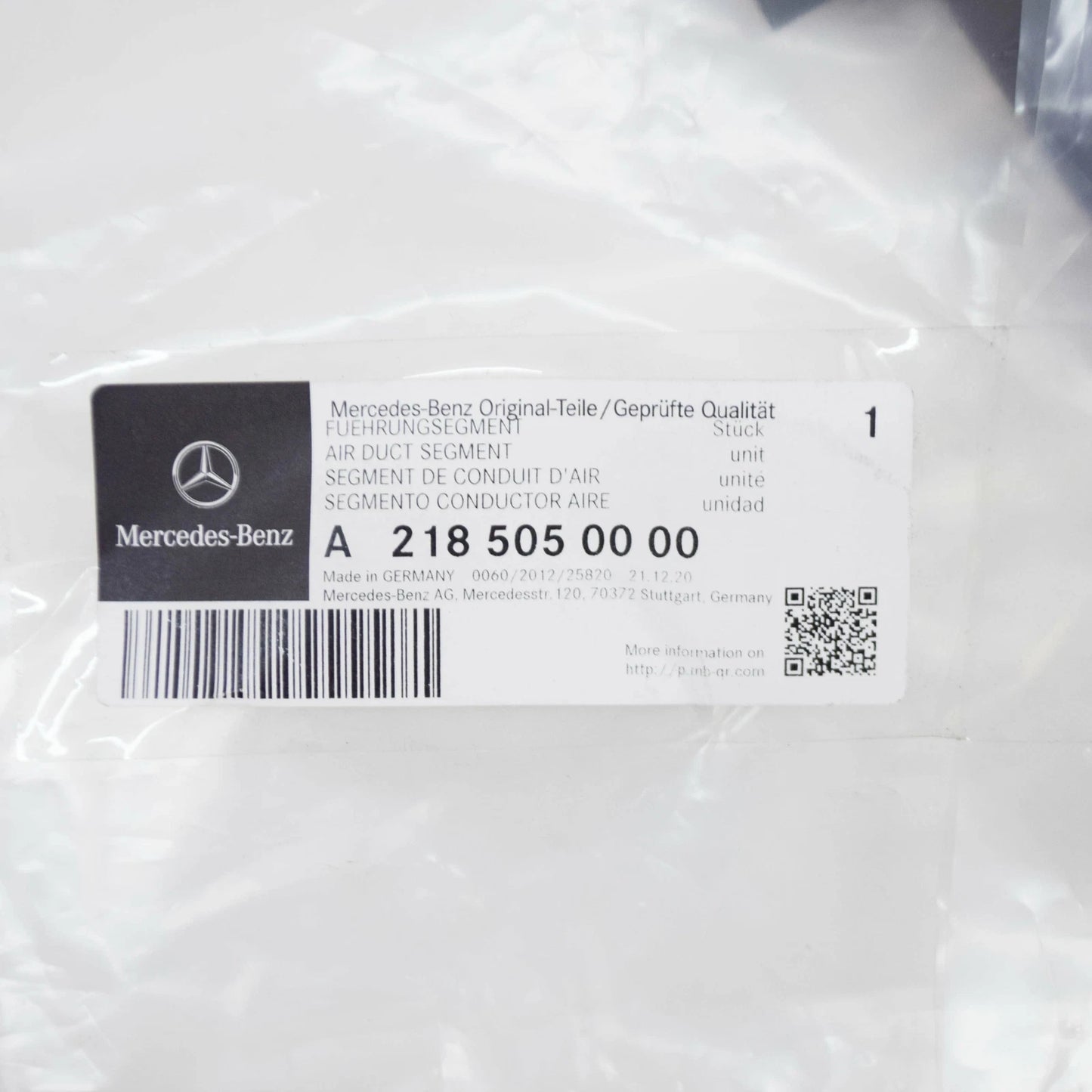 NEW MERCEDES BENZ CLS C218 RADIATOR-UPPER BAFFLE A2185050000