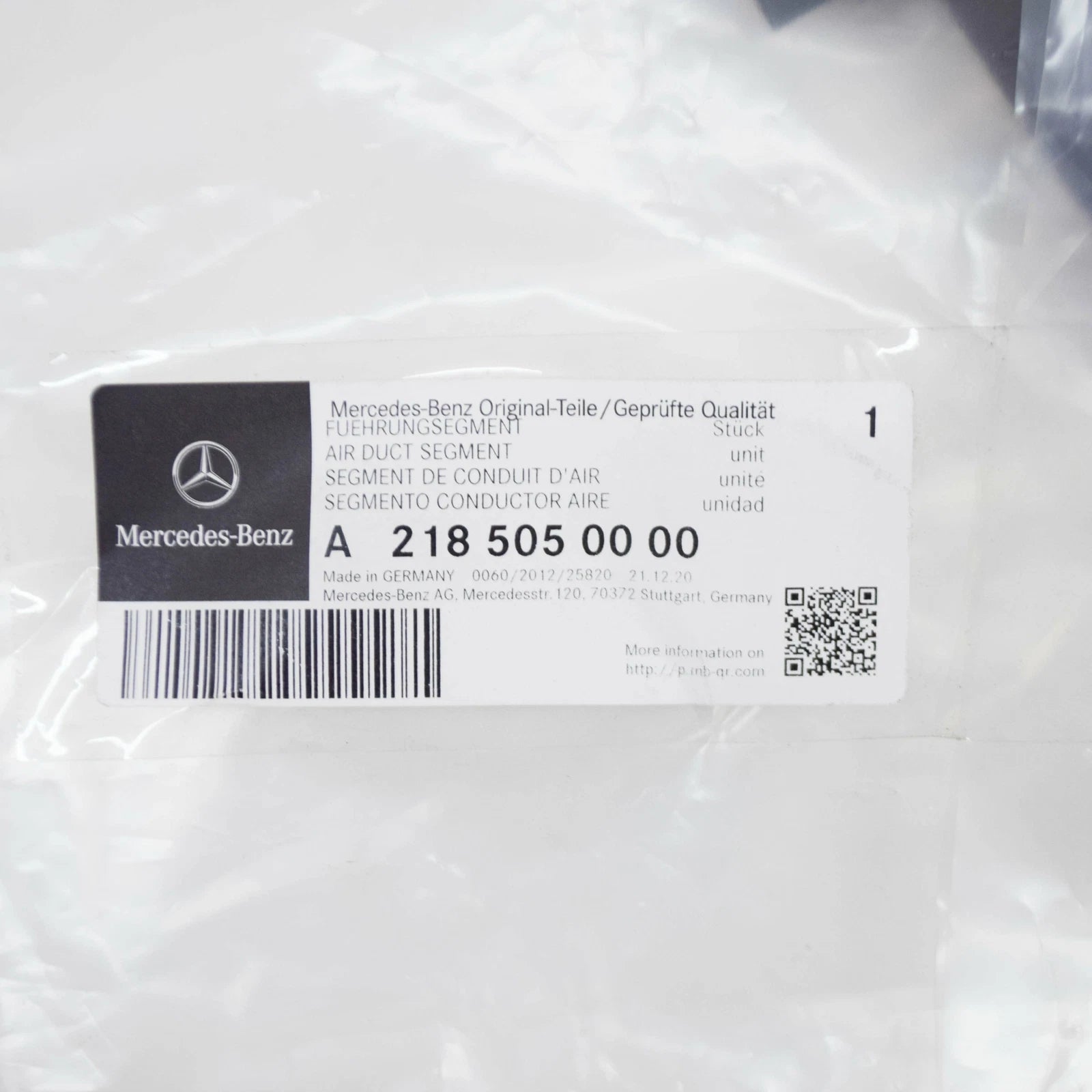 NEW MERCEDES BENZ CLS C218 RADIATOR-UPPER BAFFLE A2185050000