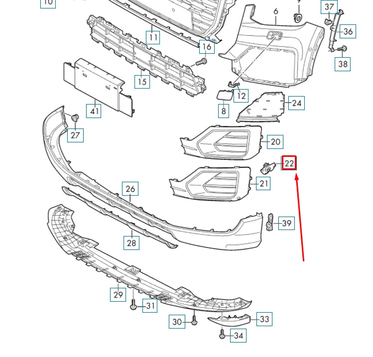 NEW AUDI Q2 FRONT LEFT ULTRASOUND SENSOR SUPPORT 81A919261A ORIGINAL