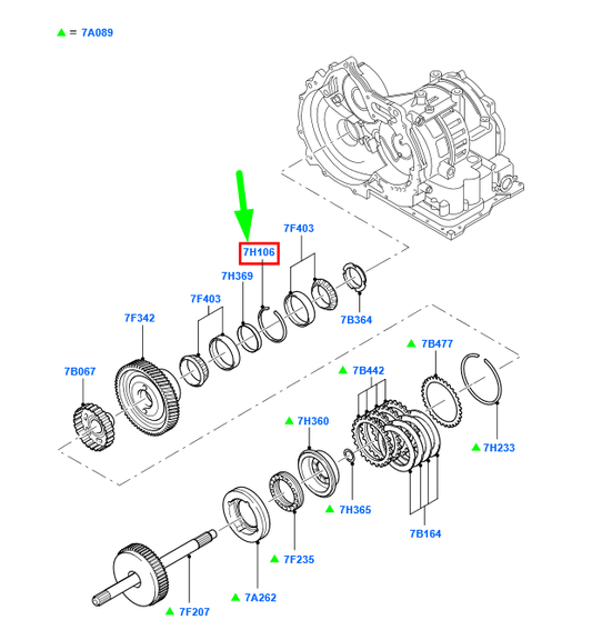 new ford focus mk3 c346 forward clutch and components ring 3044001 original