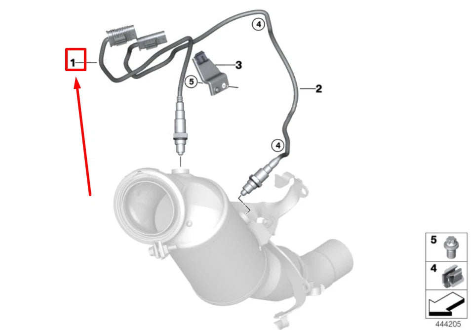 NEW BMW 5 G30 LAMBDA OXYGEN SENSOR 8631047 11788631047 ORIGINAL