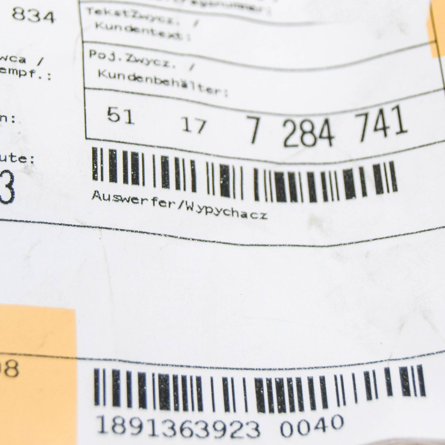 new bmw x1 e84 fuel fill-in door catch flap 51177284741 7284741 original